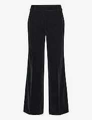 Selected Femme - SLFRITA-VELVA MW WIDE PANT - lietišķā stila bikses - black - 0