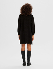 Selected Femme - SLFTATIANA LS SHORT EMBR DRESS NOOS - korte jurken - black - 2