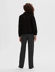 Selected Femme - SLFTATIANA L/S EMBR SHIRT NOOS - long-sleeved shirts - black - 2
