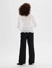 Selected Femme - SLFTATIANA L/S EMBR SHIRT NOOS - långärmade skjortor - bright white - 2