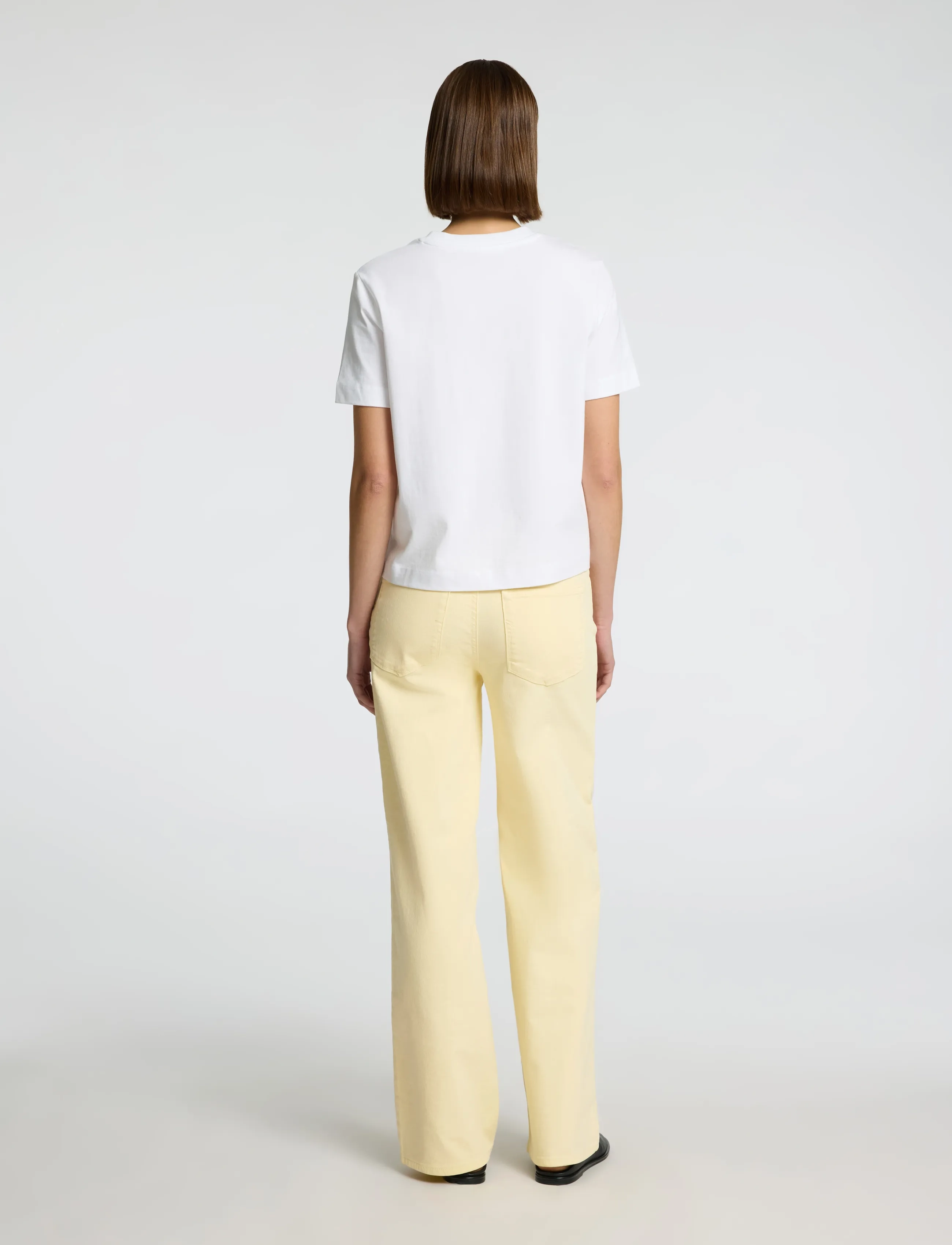 Selected - SLFALICE-CORA HW DENIM WIDE JEANS - hosen mit weitem bein - anise flower - 2