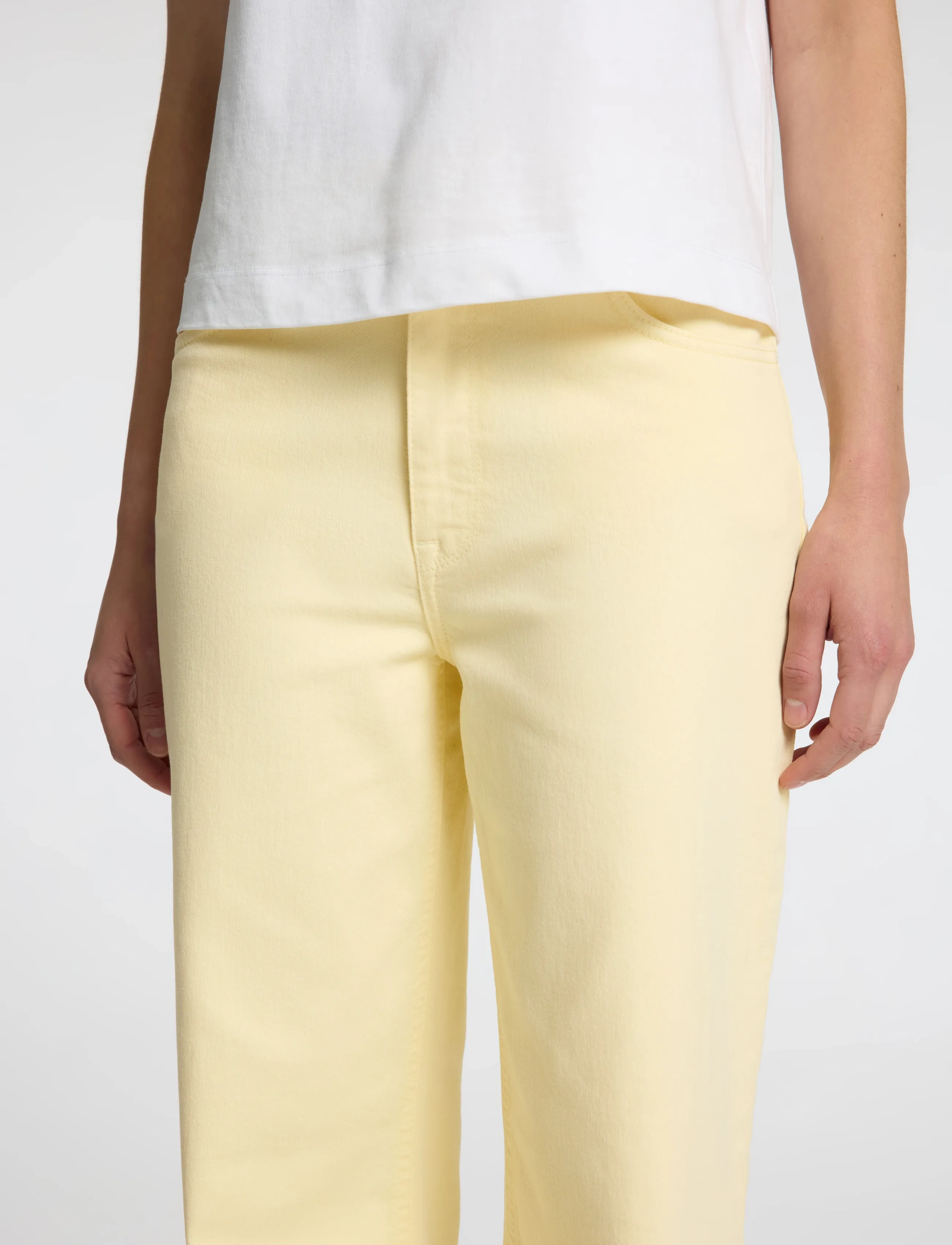 Selected - SLFALICE-CORA HW DENIM WIDE JEANS - hosen mit weitem bein - anise flower - 4