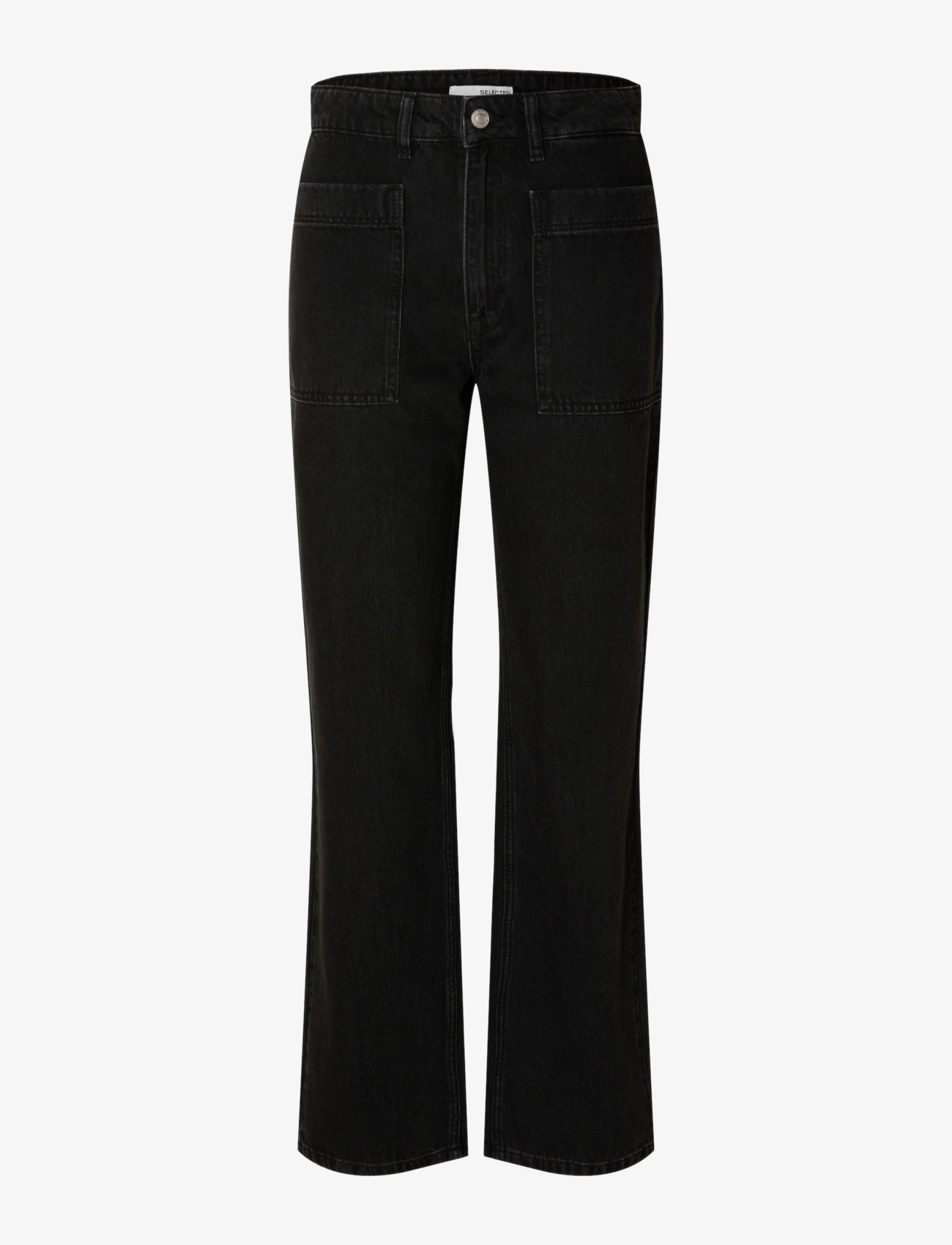 SELECTED Slfkate-Marley Hw Schwarz Str Pocket Jeans Schwarz - 28x32 - Damen