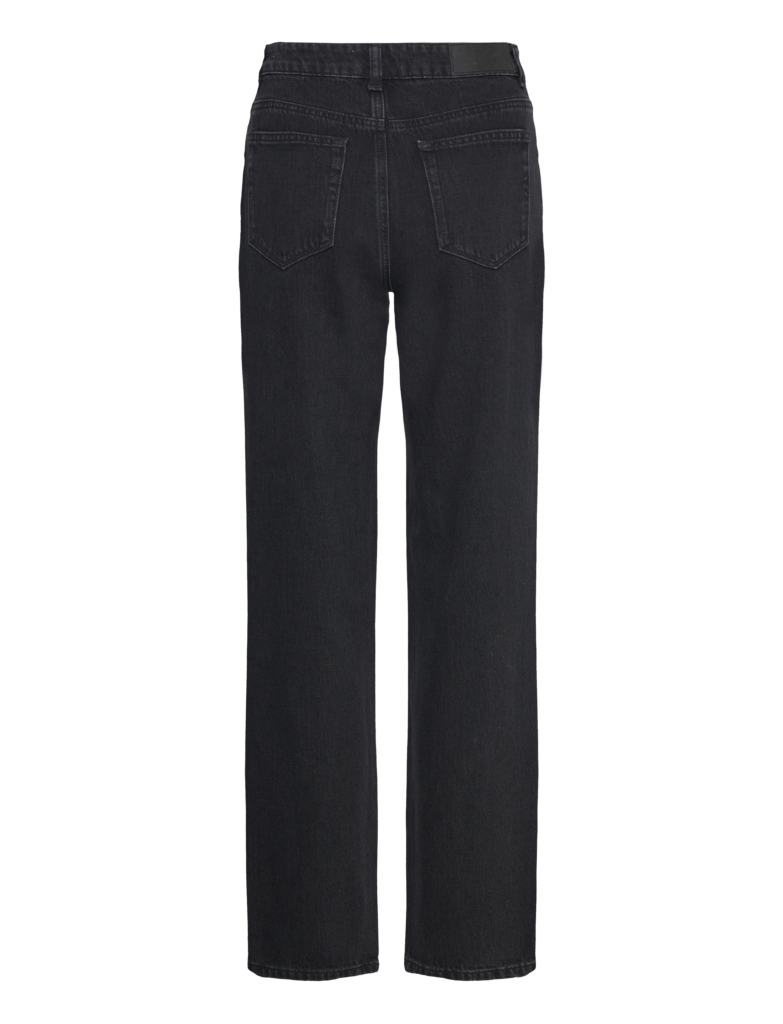Selected - SLFKATE-MARLEY HW BLACK STR POCKET JEANS - straight jeans - black denim - 2