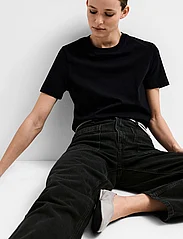 Selected Femme - SLFKATE-MARLEY HW BLACK STR POCKET JEANS - raka jeans - black denim - 6