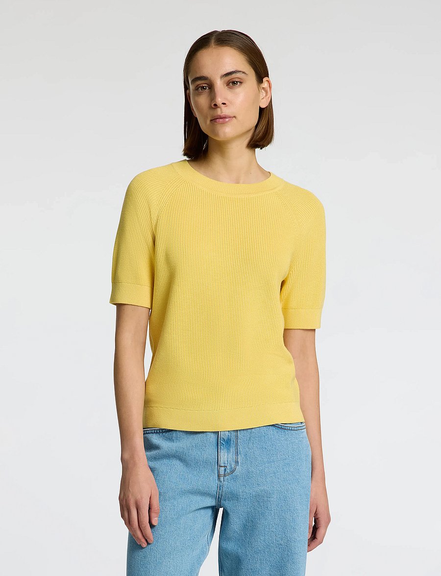 Selected - SLFELINNA NEW SS KNIT TOP NOOS - pullover - sundress - 0