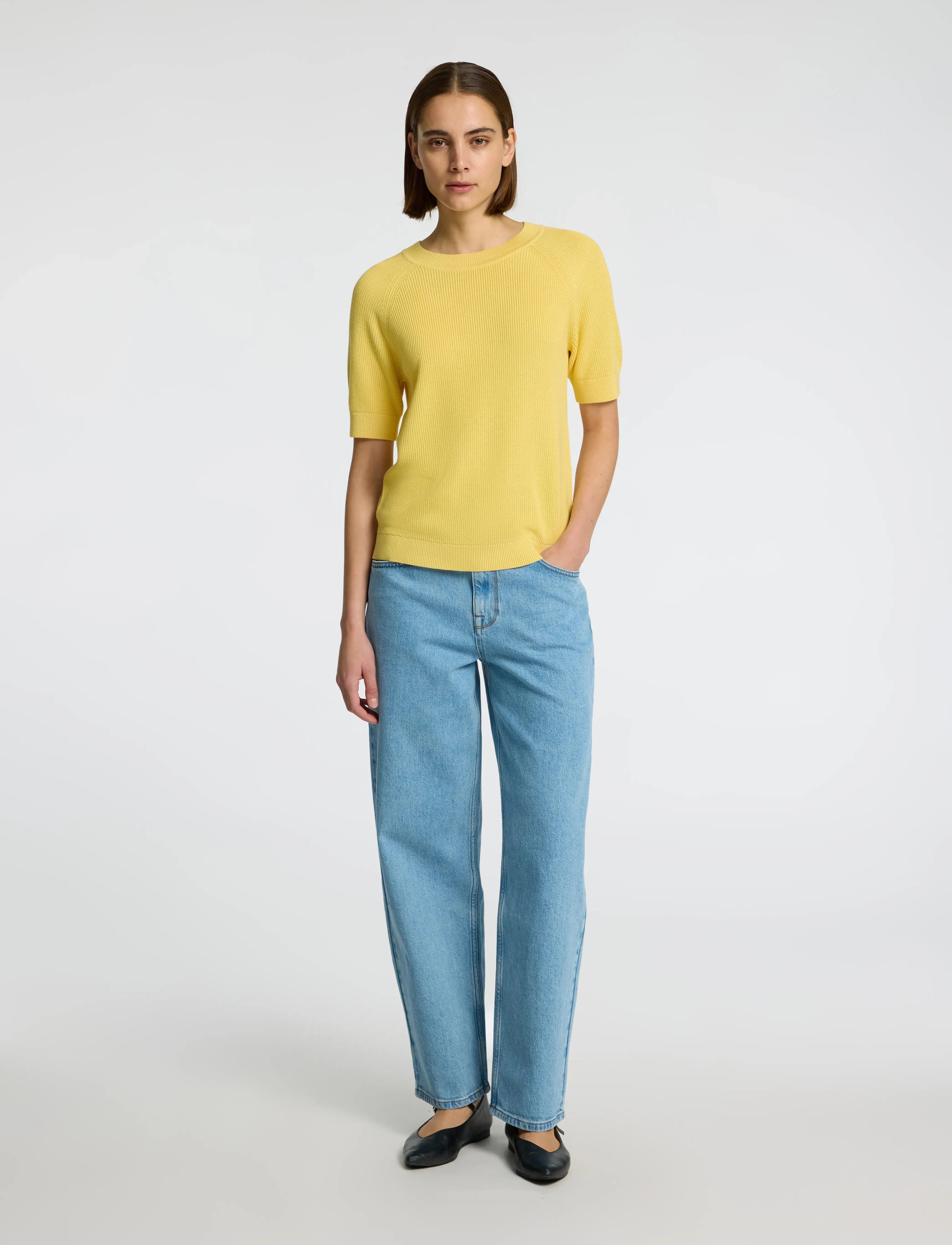 Selected - SLFELINNA NEW SS KNIT TOP NOOS - pulls - sundress - 3