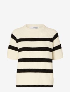 SLFBLOOMIE SS KNIT O-NECK NOOS, Selected Femme