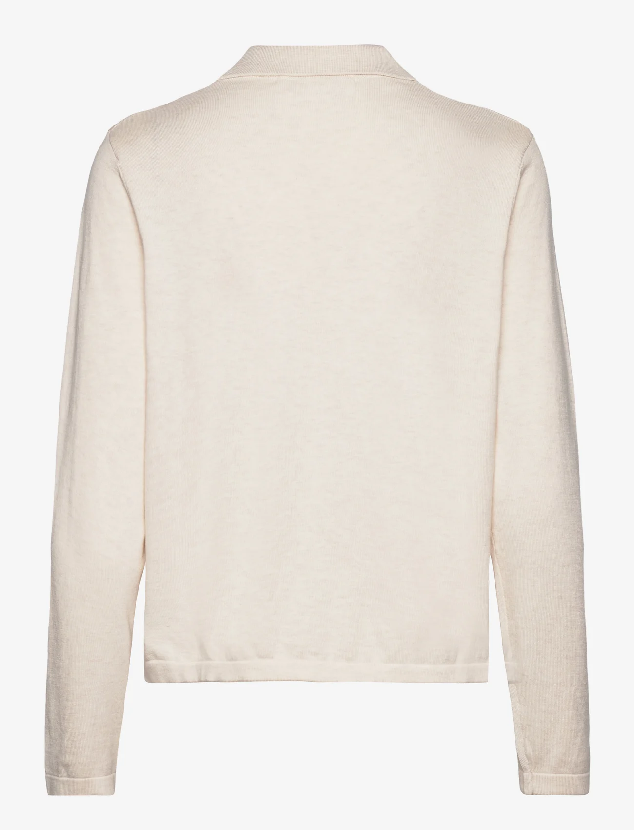 Selected Femme - SLFBERGA LS KNIT POLO NECK - pullover - birch - 1