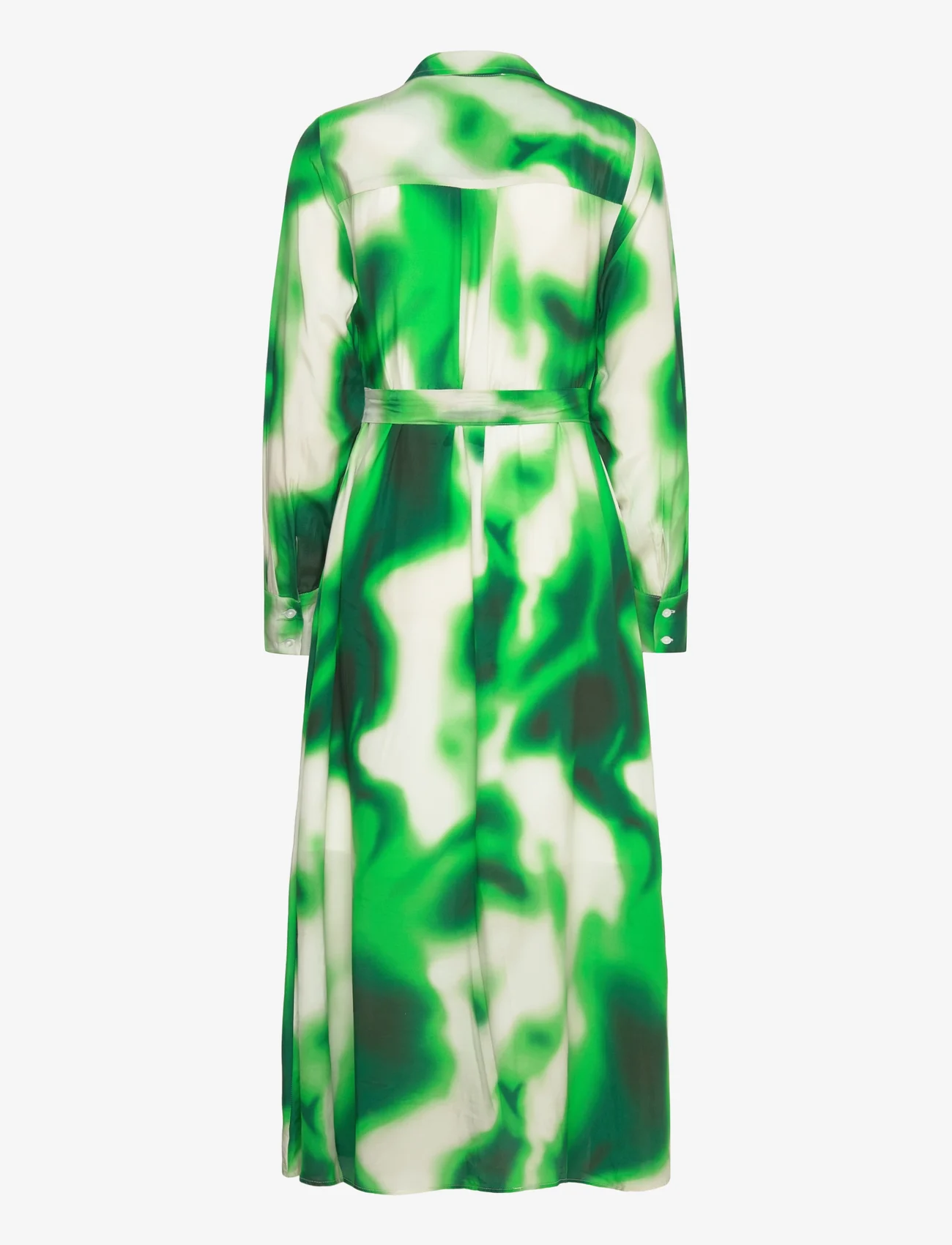 Selected Femme - SLFCLAUDINE LS ANKLE SHIRT DRESS B - skjortekjoler - classic green - 1