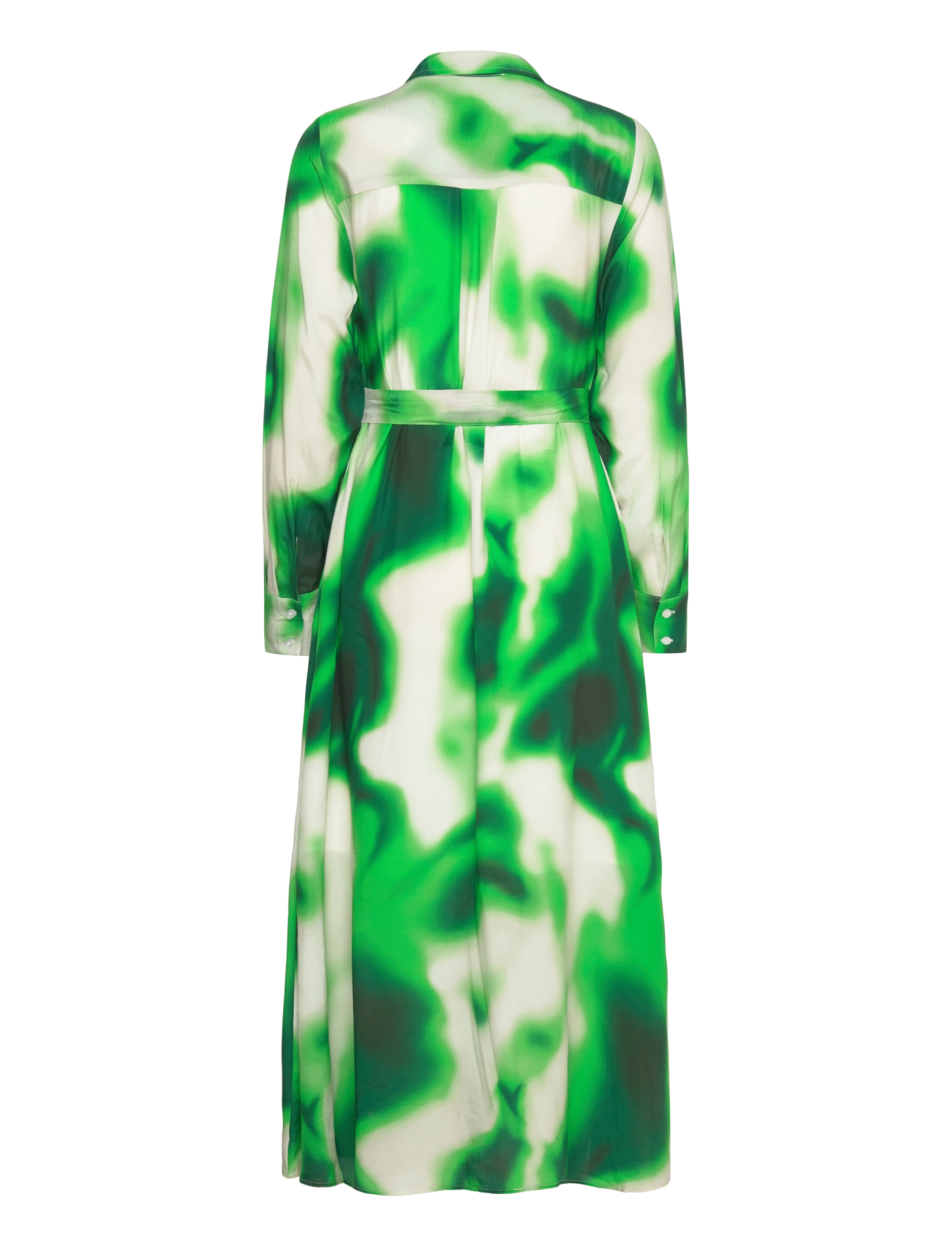 Selected - SLFCLAUDINE LS ANKLE SHIRT DRESS B - midi-kleider - classic green - 1