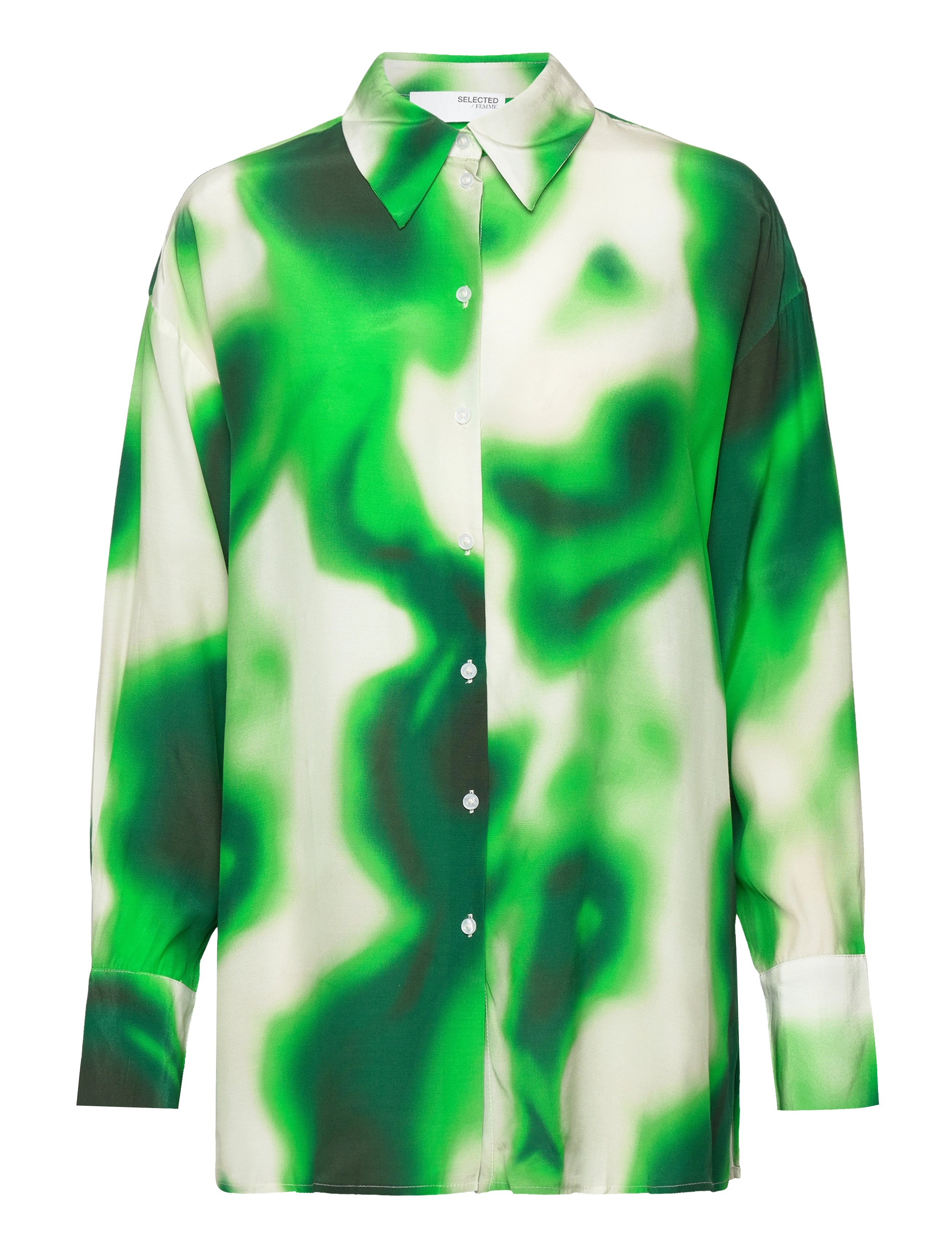 Selected SLFCLAUDINE LS SHIRT B - Kleidung - CLASSIC GREEN / green