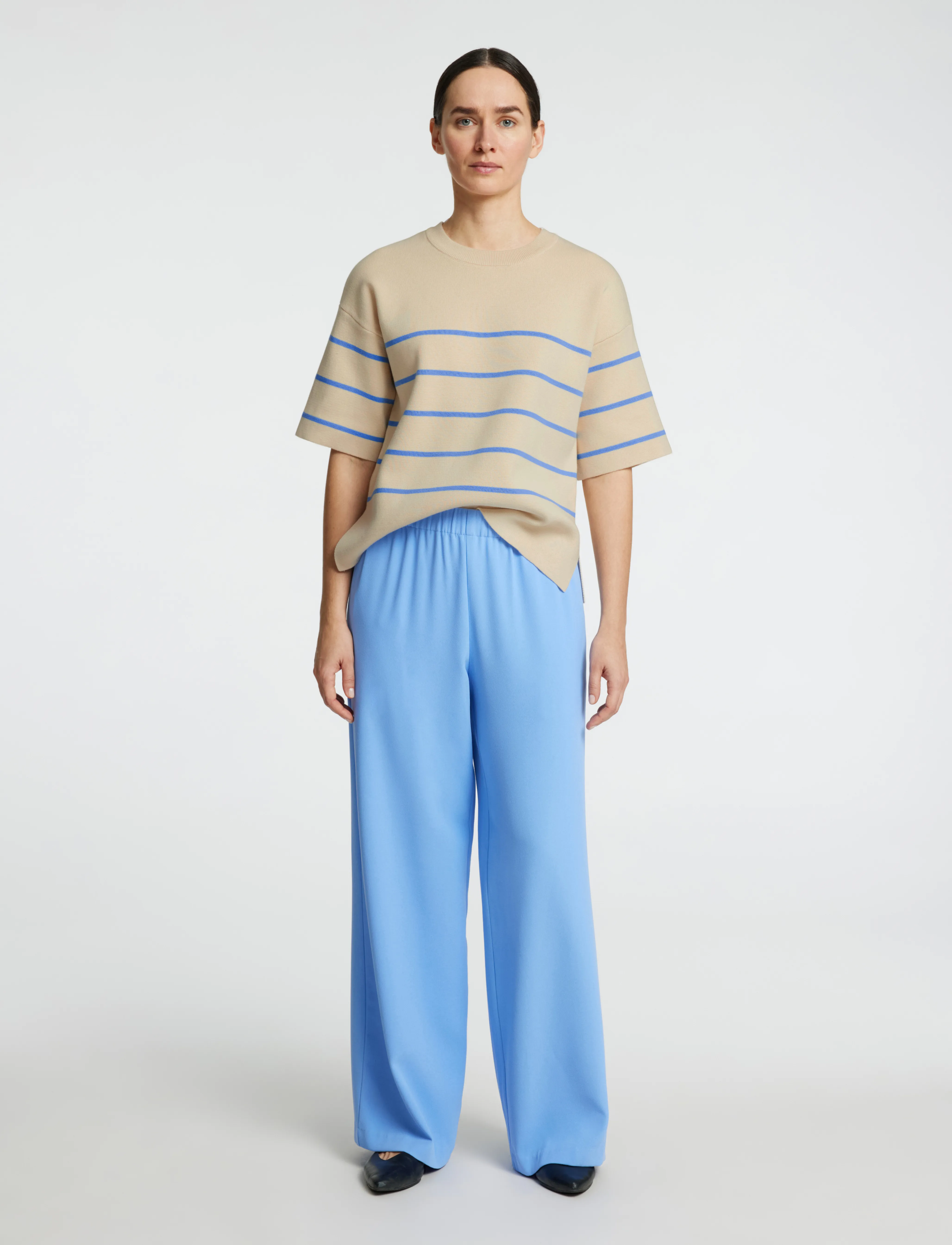 Selected - SLFLIVA 2/4 KNIT O-NECK NOOS - pullover - birch - 3