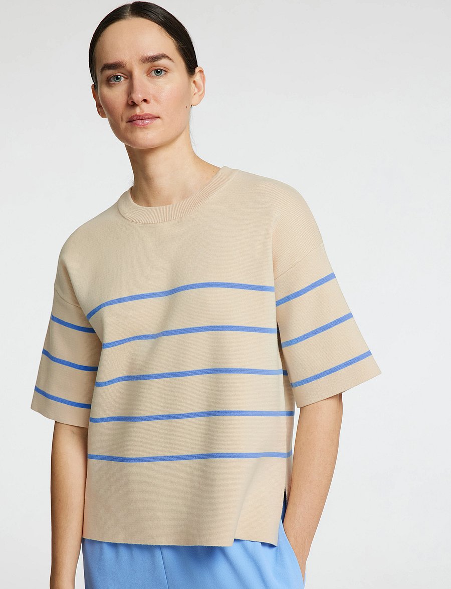 Selected - SLFLIVA 2/4 KNIT O-NECK NOOS - pullover - birch - 5