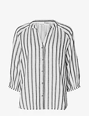 Selected Femme - SLFALBERTA 3/4 STRIPE SHIRT NOOS - overhemden met lange mouwen - snow white - 0