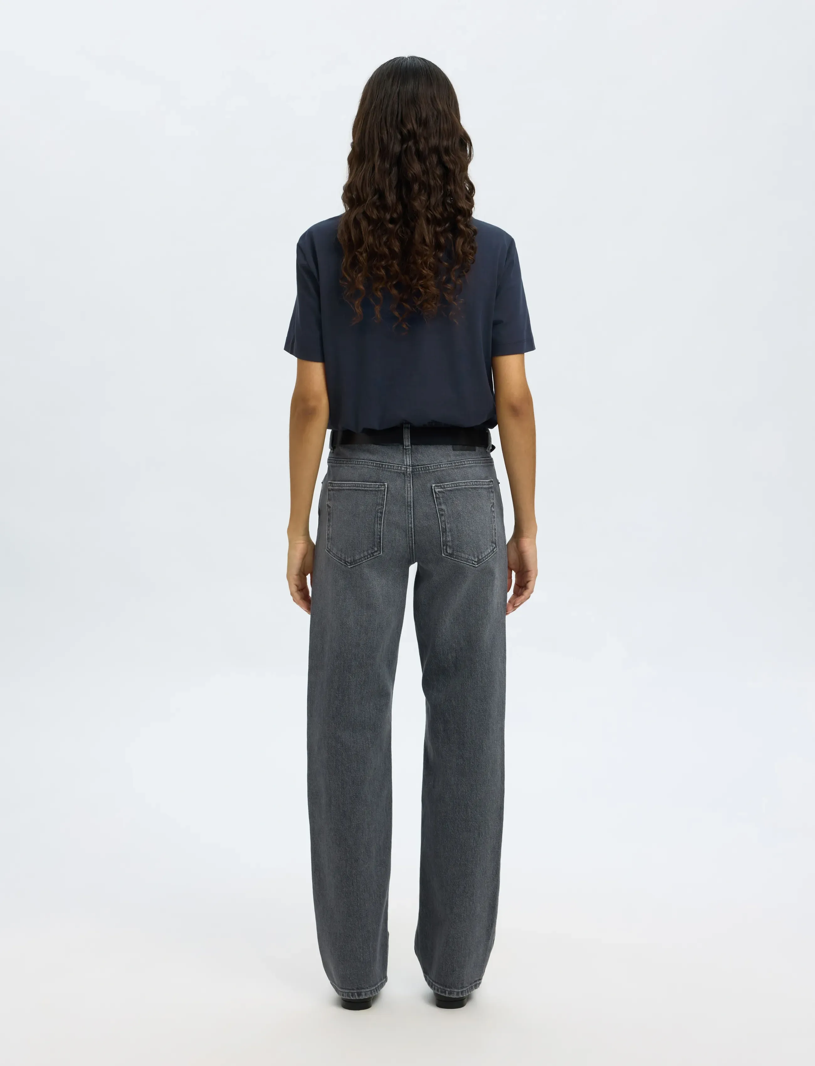 Selected - SLFRELAX COLWOMAN SS MOCK NECK TEE NOOS - laveste priser - dark sapphire - 2