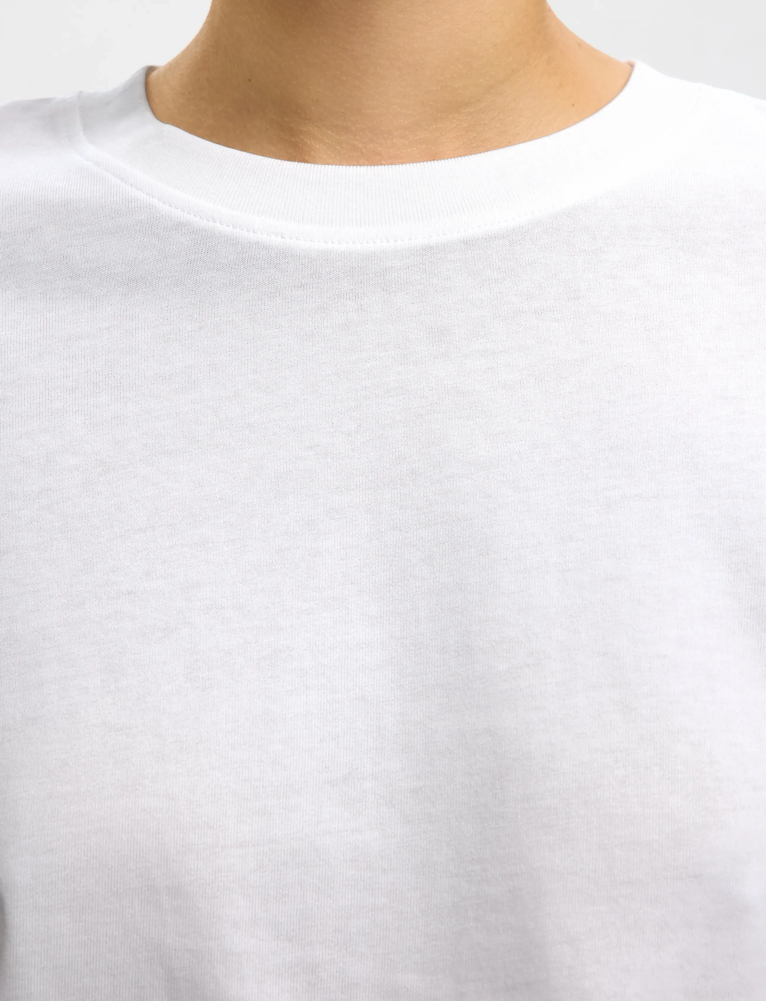 Selected - SLWESSENTIAL LS BOXY TEE NOOS - langærmede toppe - bright white - 5