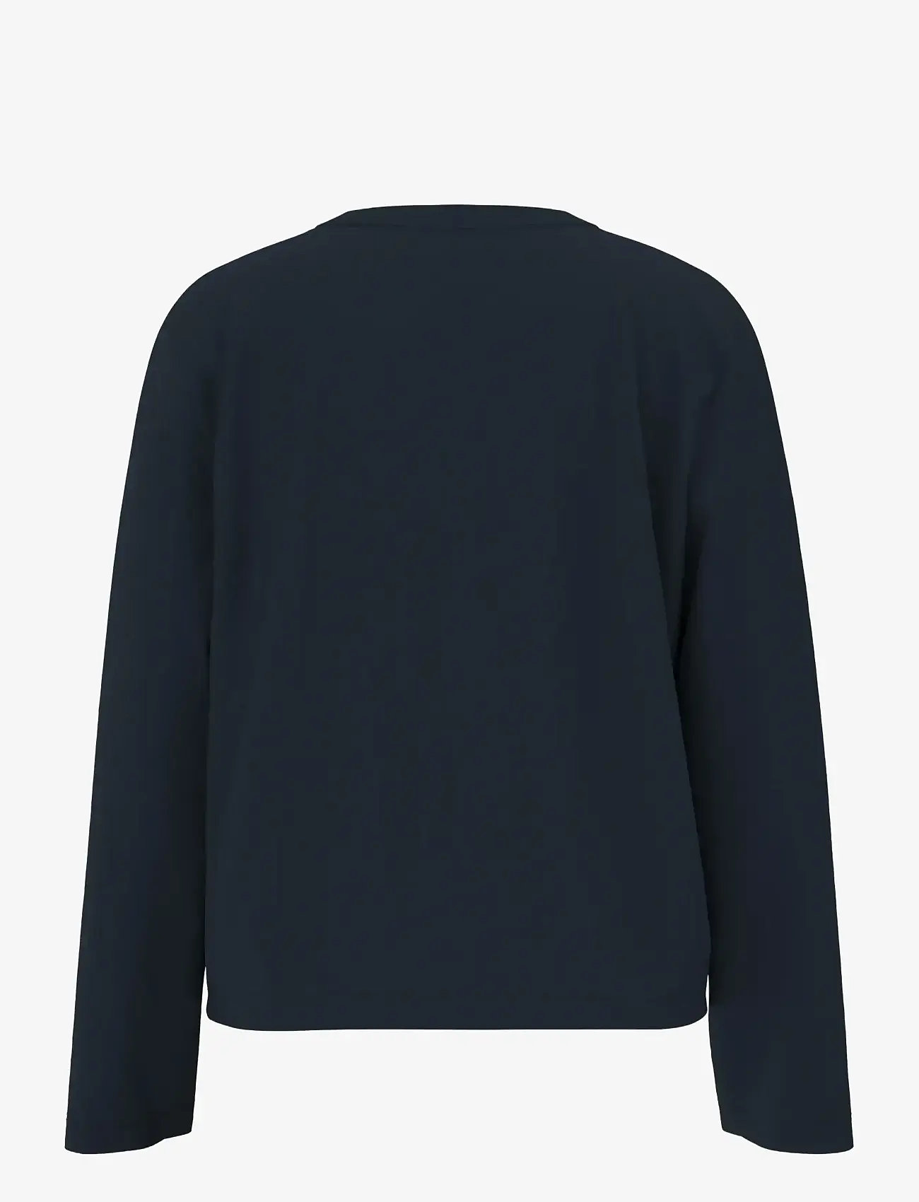 Selected - SLWESSENTIAL LS BOXY TEE NOOS - langärmlige tops - dark sapphire - 1