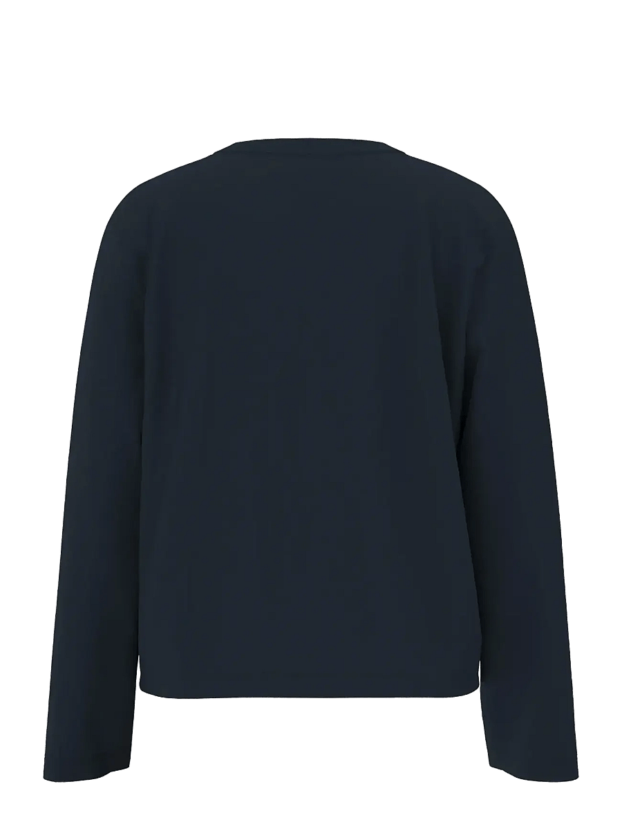 Selected - SLWESSENTIAL LS BOXY TEE NOOS - langærmede toppe - dark sapphire - 2