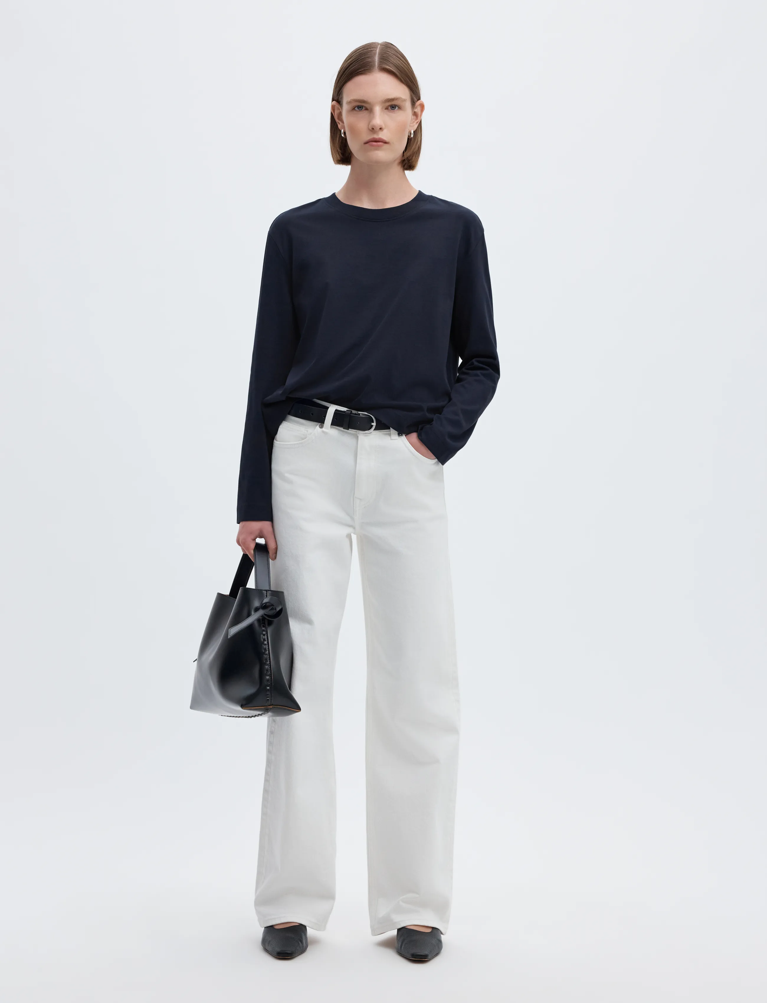 SELECTED Slfessential Ls Boxy Tee Noos långärmade t-shirt dam – bild 5