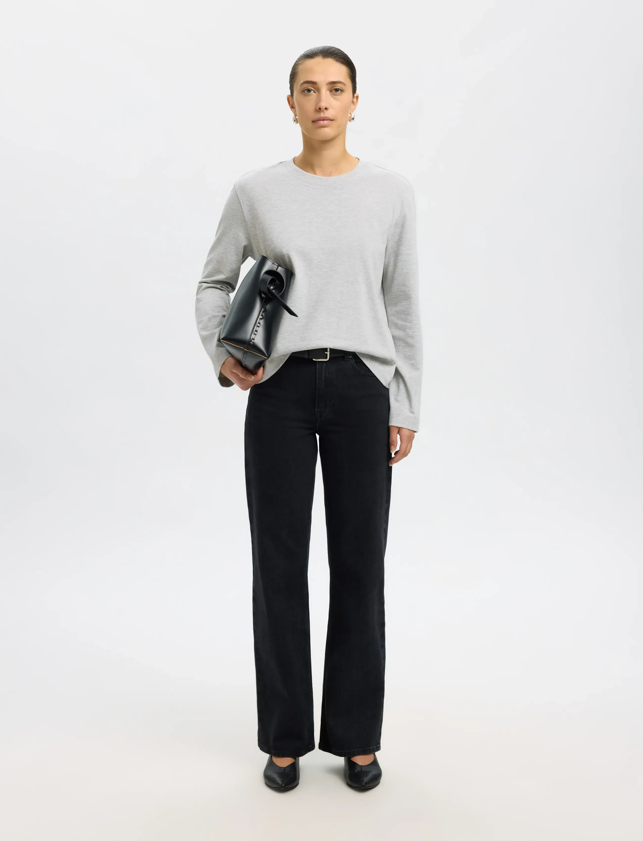 SELECTED Slfessential Ls Boxy Tee Noos långärmade t-shirt dam – bild 5