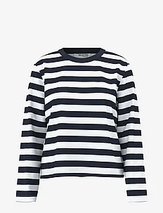 SLFESSENTIAL LS STRIPED BOXY TEE NOOS, Selected Femme