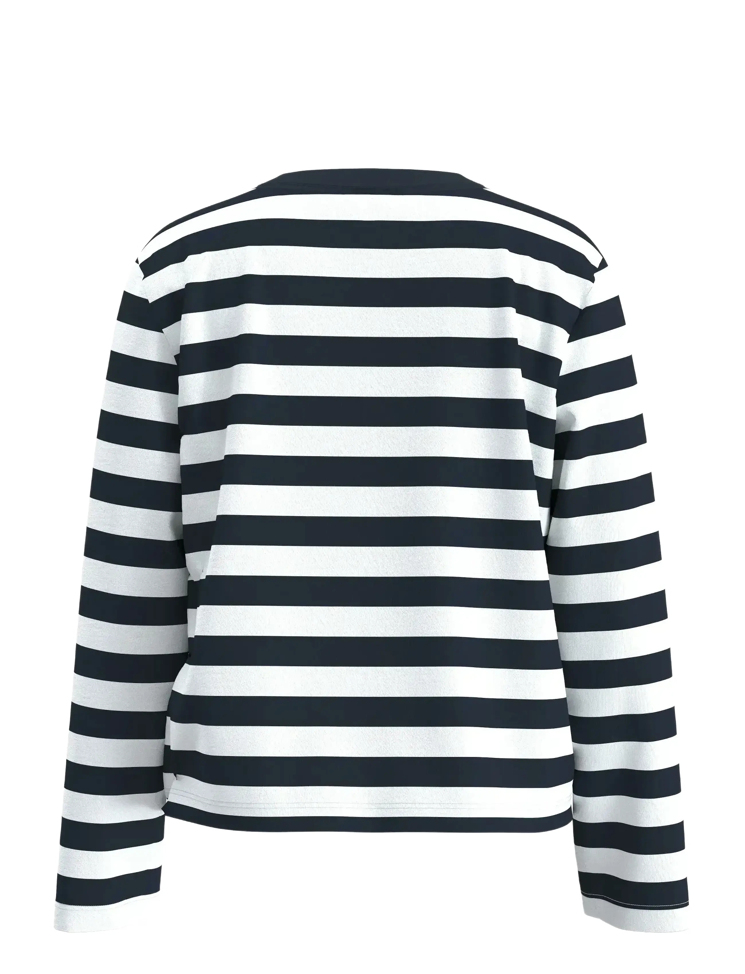 Selected - SLWESSENTIAL LS STRIPED BOXY TEE NOOS - langærmede toppe - dark sapphire - 2