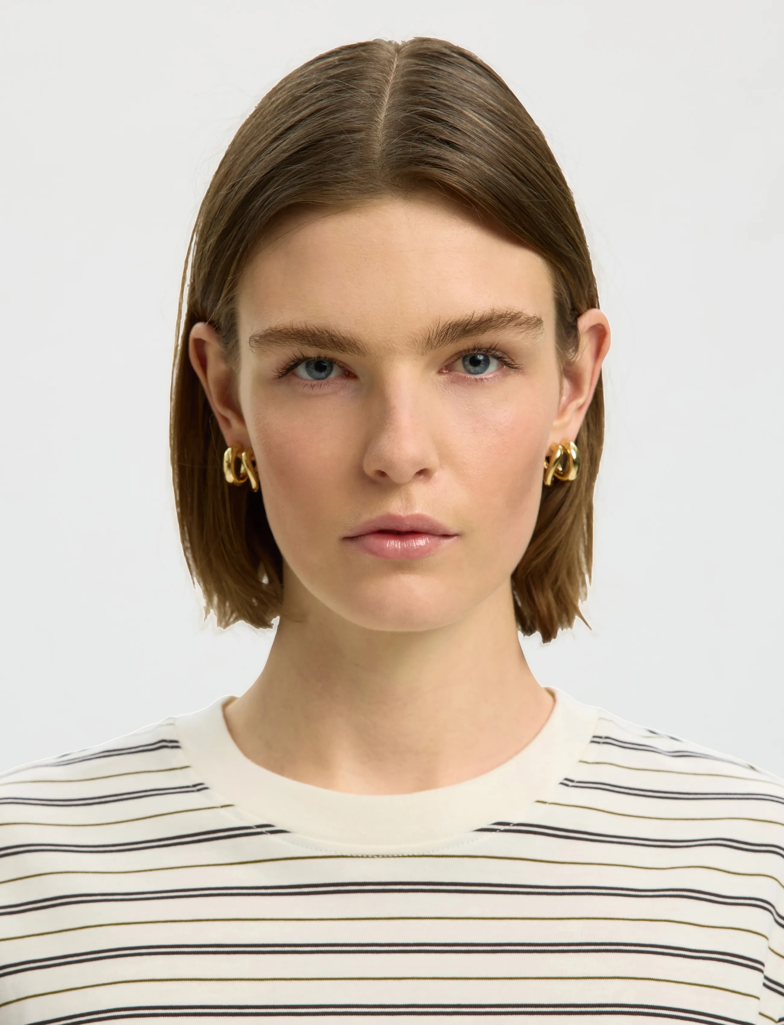 Selected - SLWESSENTIAL LS STRIPED BOXY TEE NOOS - långärmade toppar - delicioso - 4