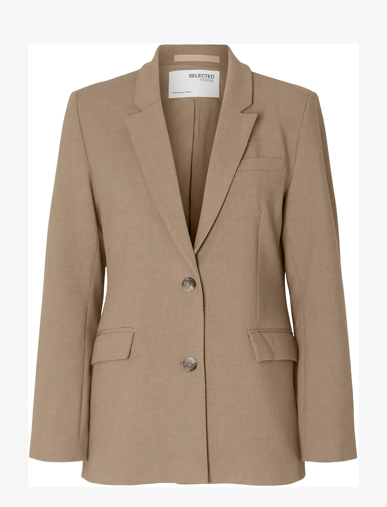 Selected - SLWRITA LS CLASSIC BLAZER CAMEL MEL NOOS - einreihige blazer - camel - 1