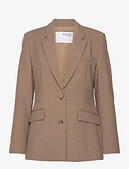 Selected Femme - SLFRITA LS CLASSIC BLAZER CAMEL MEL NOOS - party wear at outlet prices - camel - 0