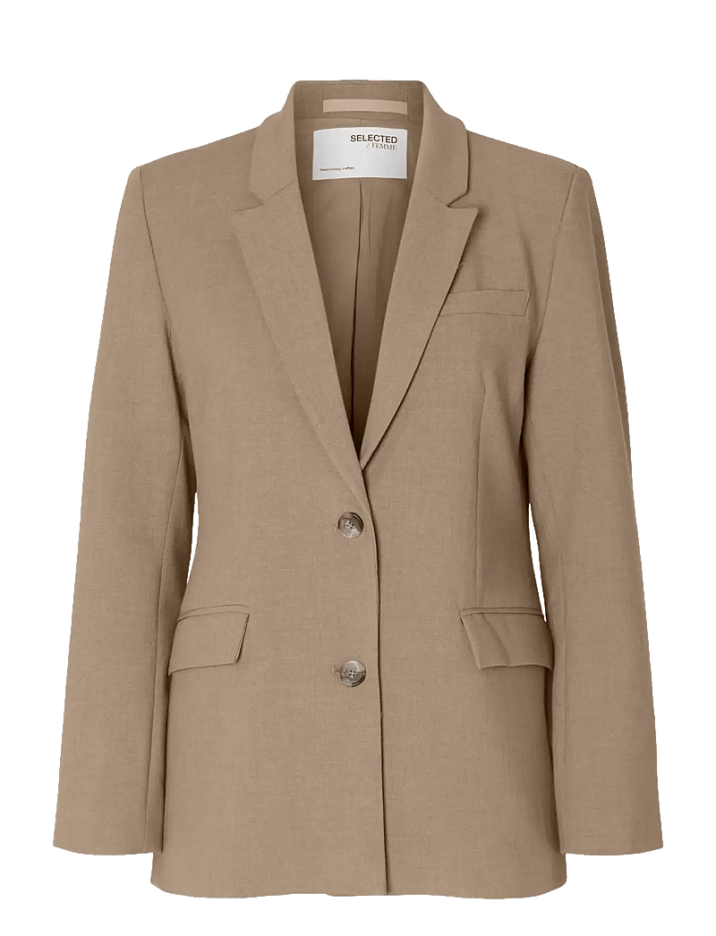 Selected - SLWRITA LS CLASSIC BLAZER CAMEL MEL NOOS - einreihige blazer - camel - 1