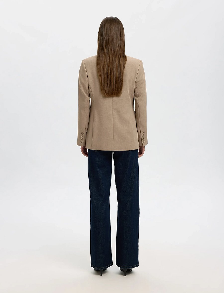 Selected - SLFRITA LS CLASSIC BLAZER CAMEL MEL NOOS - einreihige blazer - camel - 3
