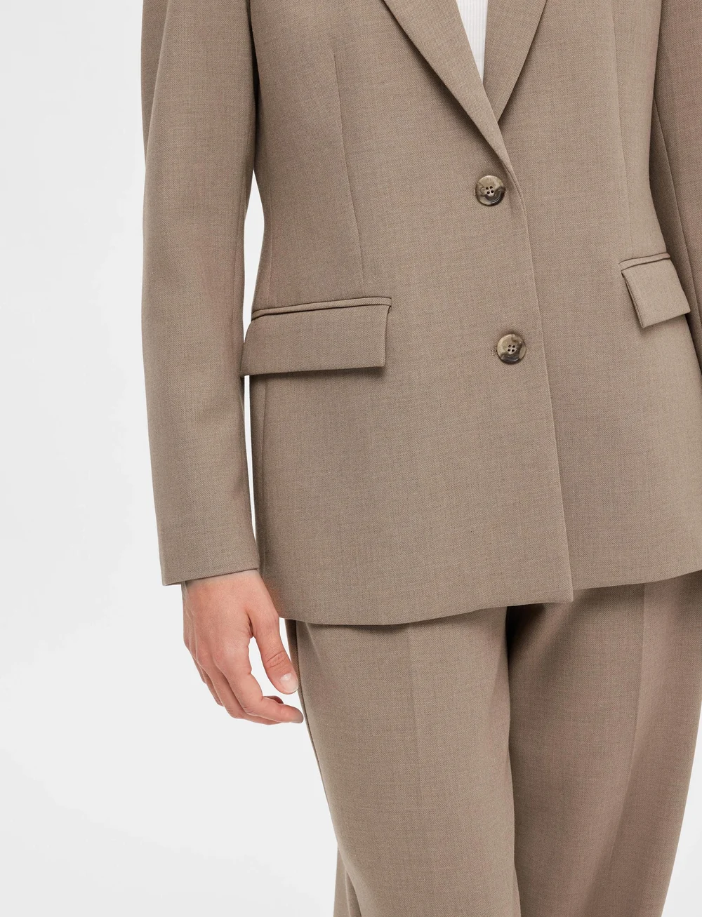 Selected - SLFRITA LS CLASSIC BLAZER CAMEL MEL NOOS - einreihige blazer - camel - 4