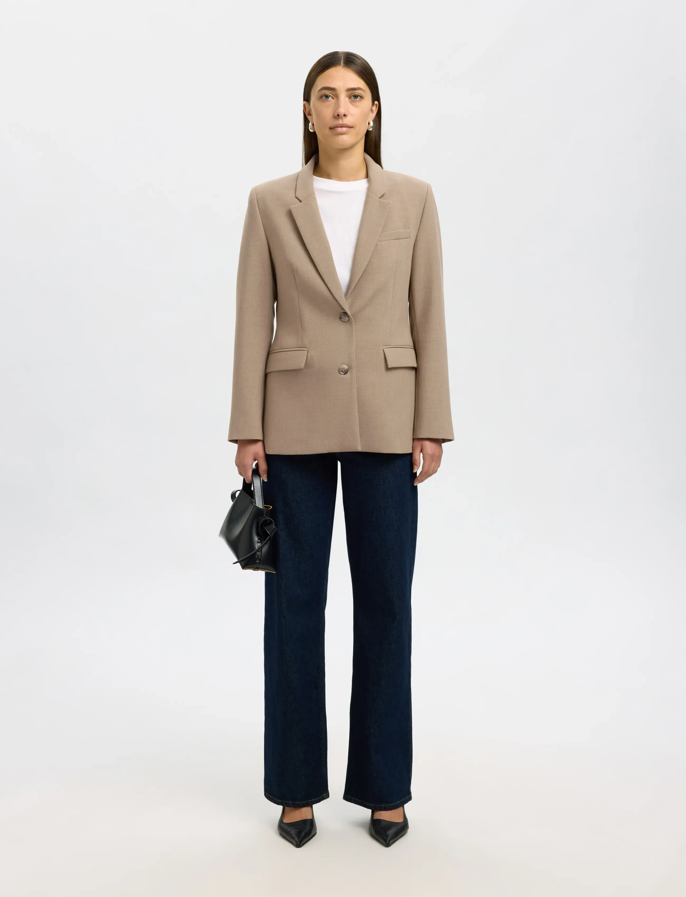 Selected - SLFRITA LS CLASSIC BLAZER CAMEL MEL NOOS - einreihige blazer - camel - 4