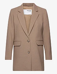 Selected Femme - SLFRITA LS RELAXED BLAZER CAMEL MEL NOOS - party wear at outlet prices - camel - 0