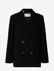 Selected Femme - SLFTINNI LS RELAXED BLAZER NOOS - ballīšu apģērbs par outlet cenām - black - 0