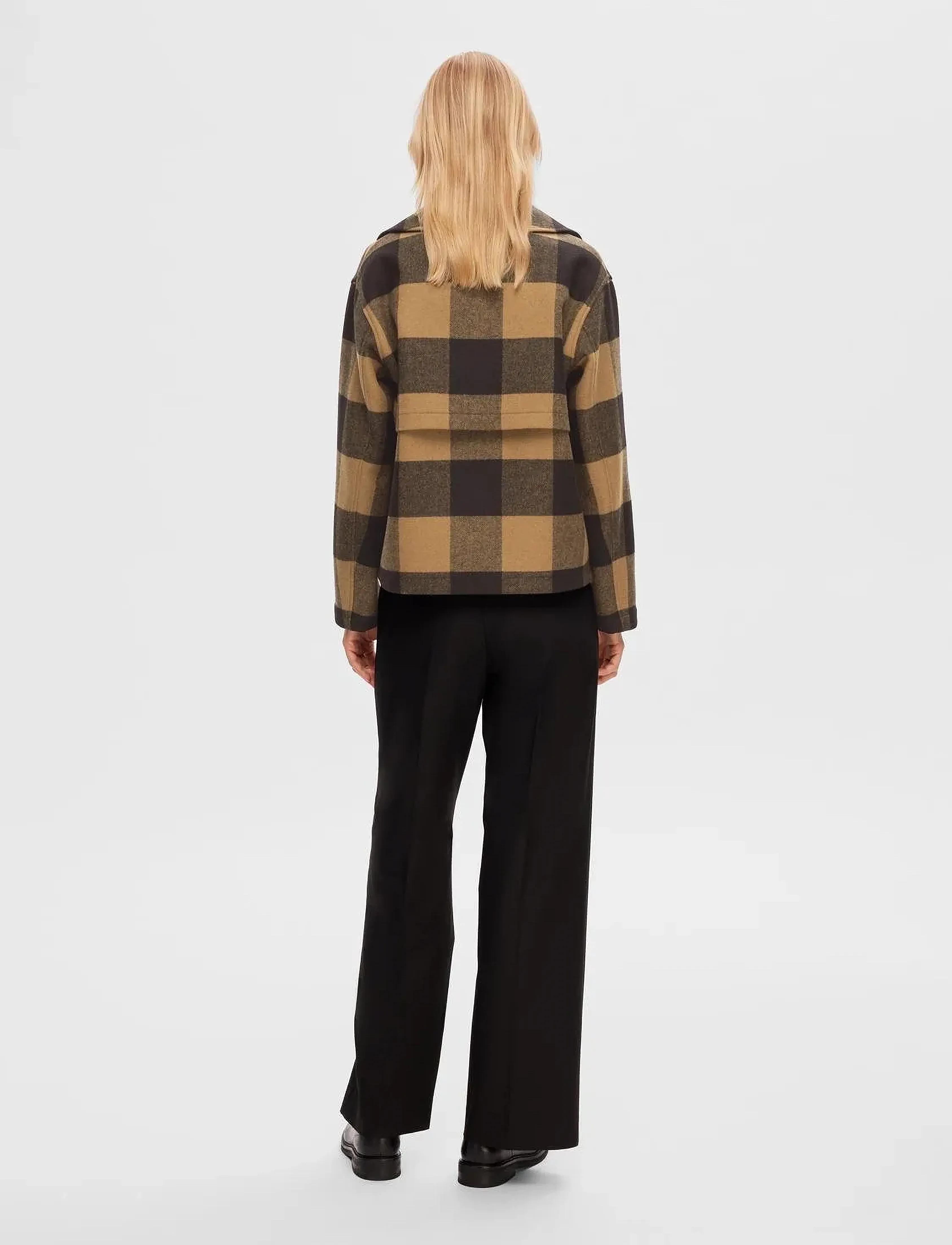 Selected - SLFEVANA SHORT WOOL JACKET - overtøj - toasted coconut - 3