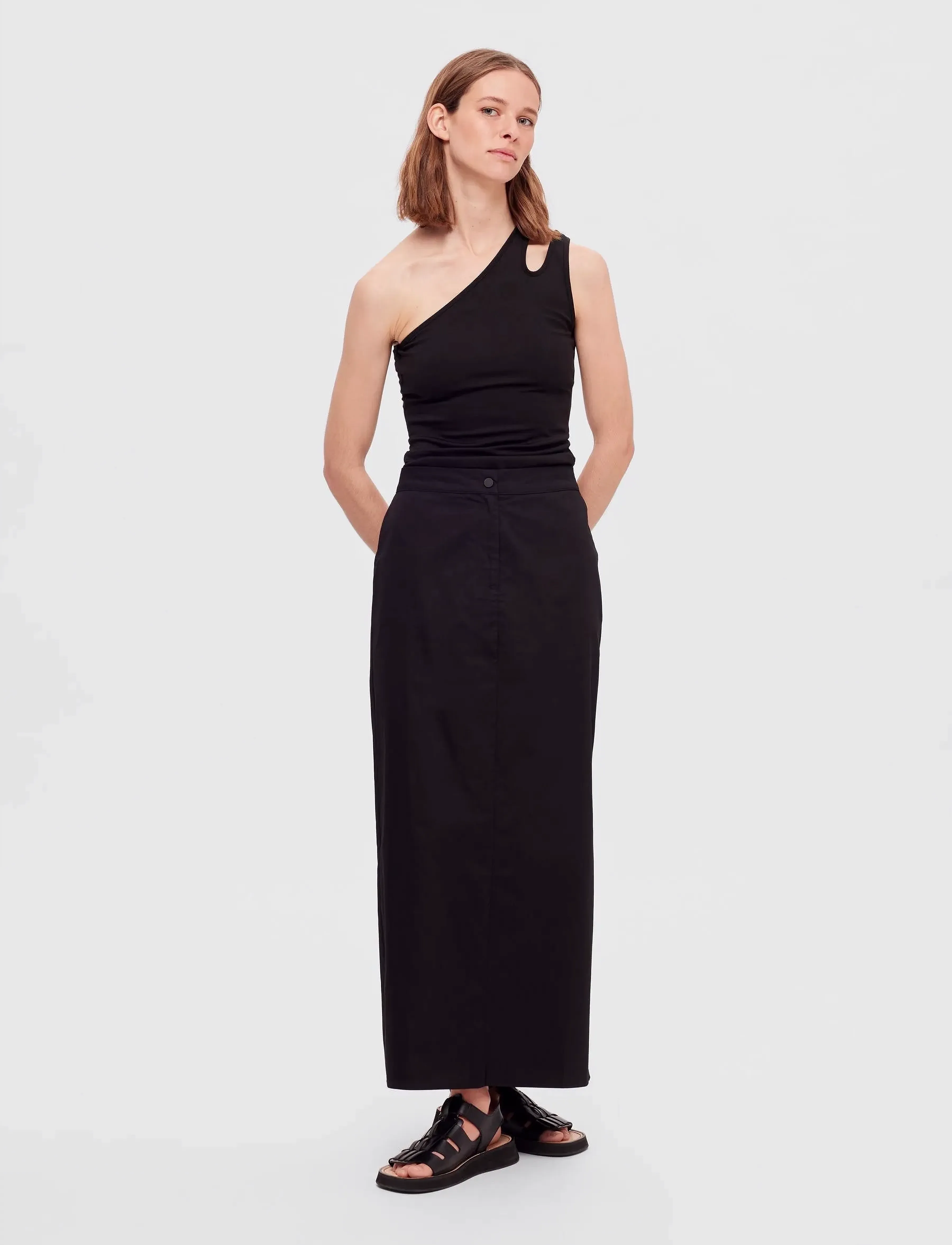 Selected - SLFMARY MW MAXI SKIRT D2 - maxi röcke - black - 4