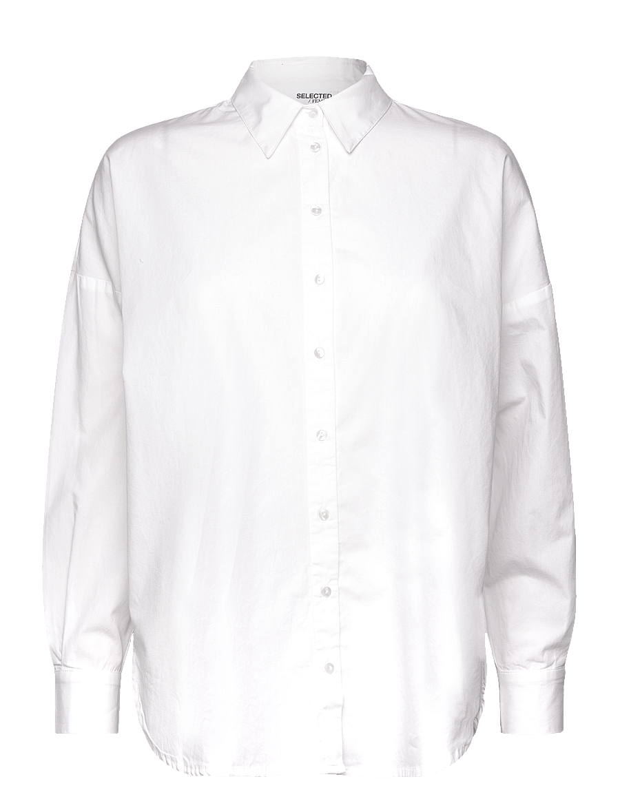 Selected - SLFDINA-SANNI LS SHIRT NOOS - langärmlige hemden - bright white - 1