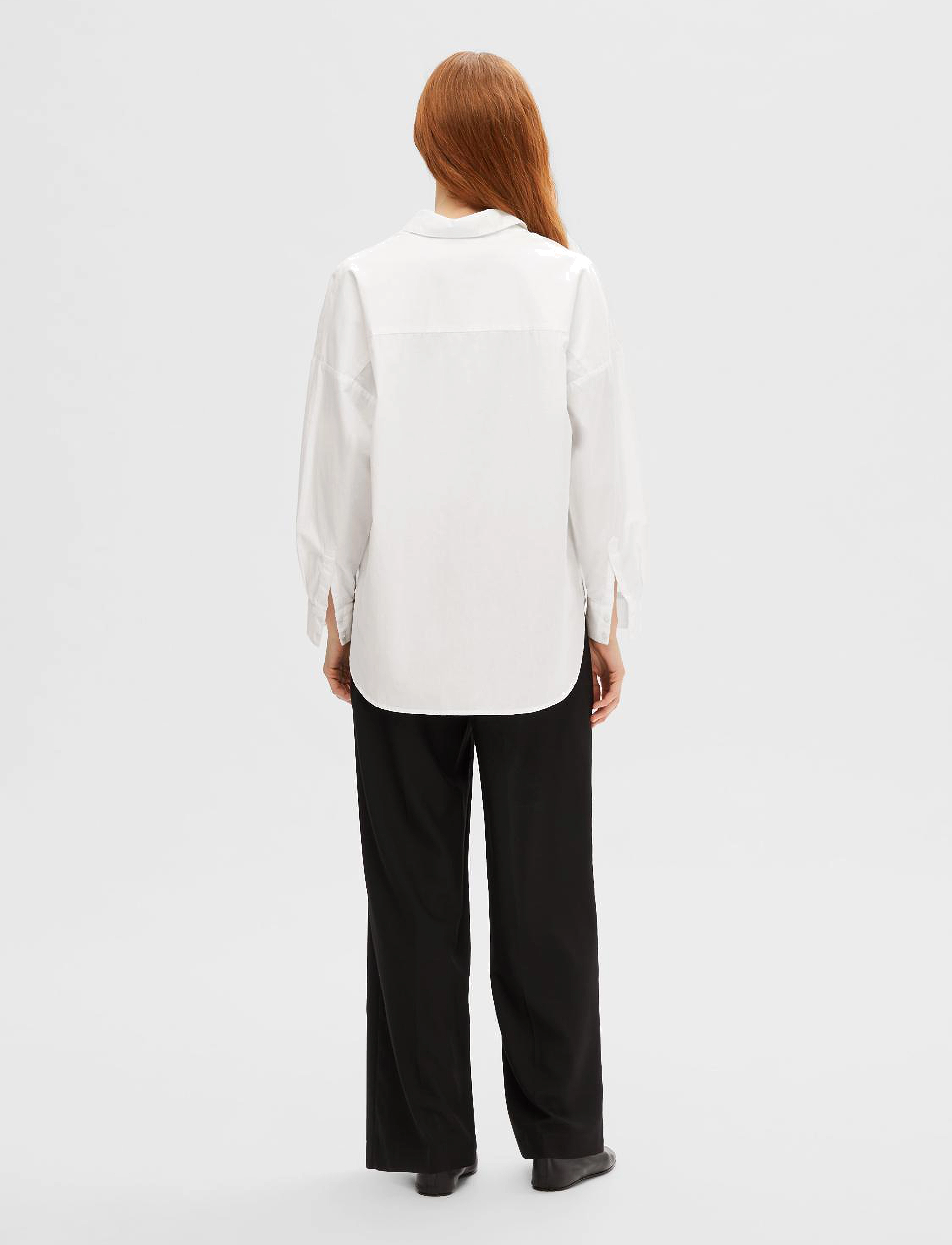 Selected - SLFDINA-SANNI LS SHIRT NOOS - bright white - 3