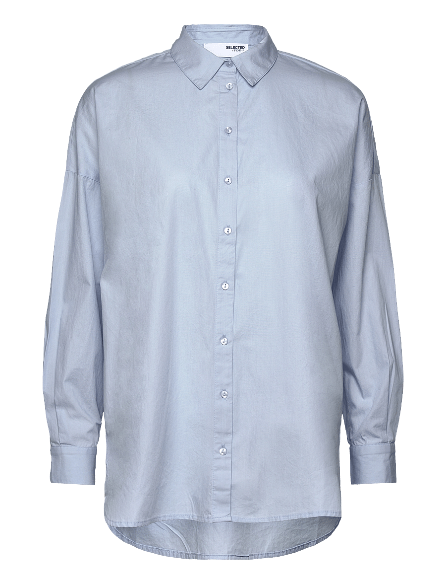 Selected - SLFDINA-SANNI LS SHIRT NOOS - langärmlige hemden - cashmere blue - 1
