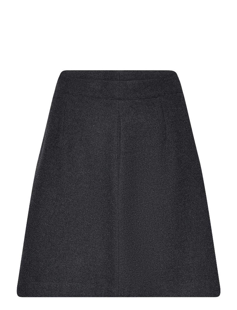 Selected - SLFMERCY-ULA HW MINI WOOL SKIRT - miniseelikud - dark grey melange - 1