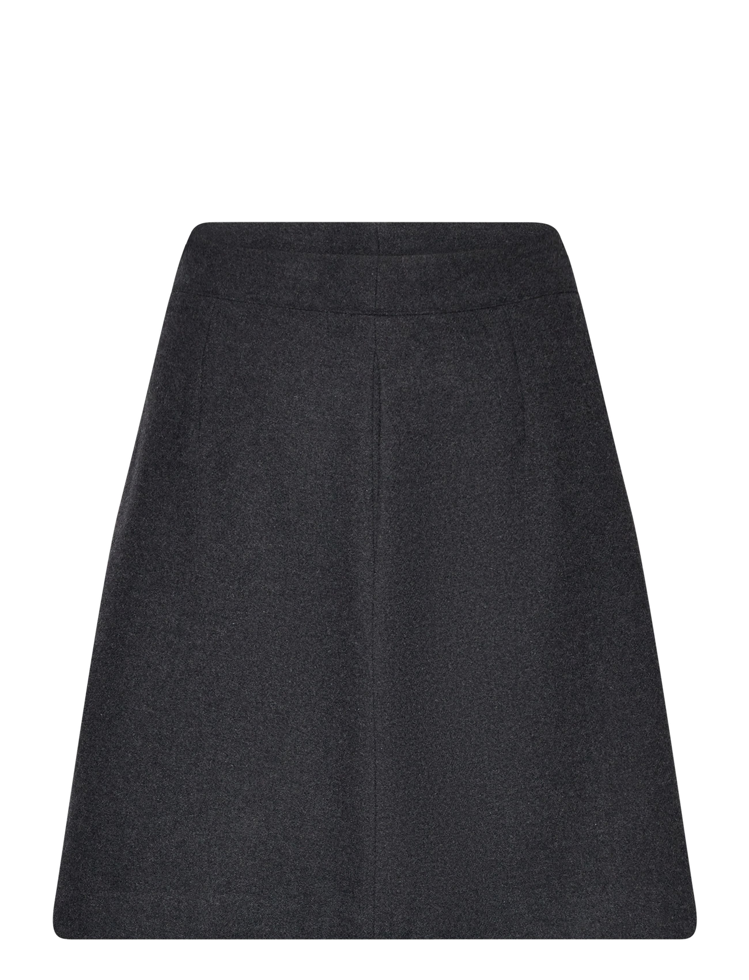 Selected SLFMERCY-ULA HW MINI WOOL SKIRT - Selected - DARK GREY MELANGE / grey