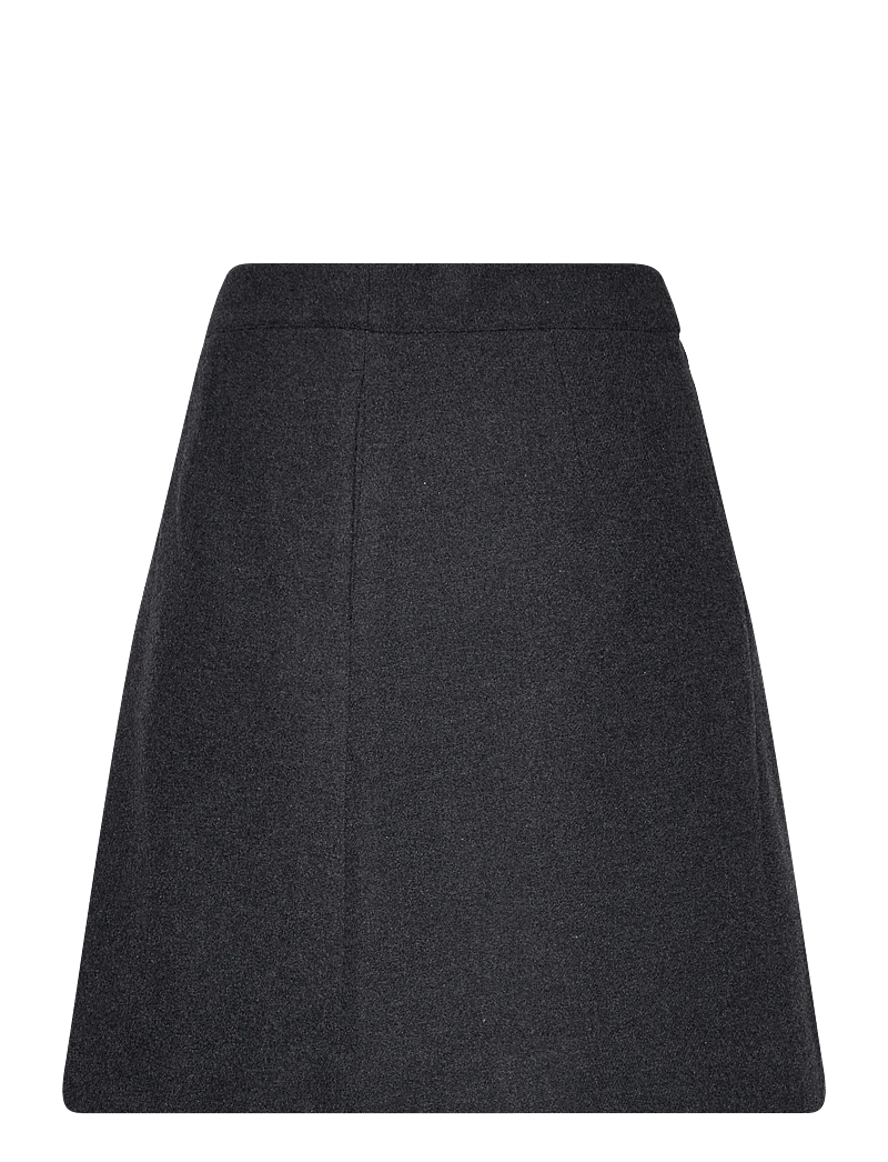 Selected - SLFMERCY-ULA HW MINI WOOL SKIRT - miniseelikud - dark grey melange - 2