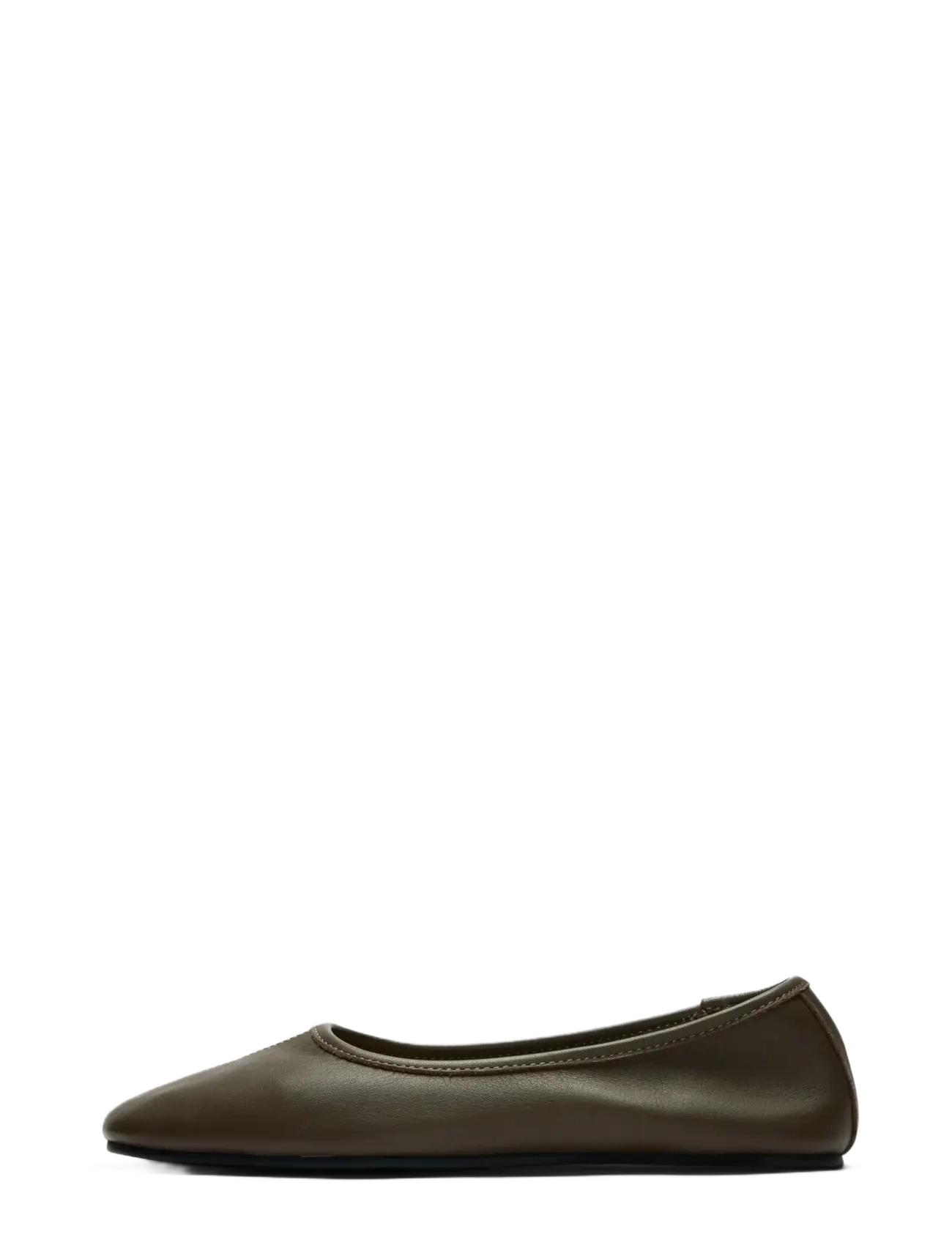 Selected SLFELIA LEATHER BALLERINA - Sko - CHOCOLATE CHIP / brown