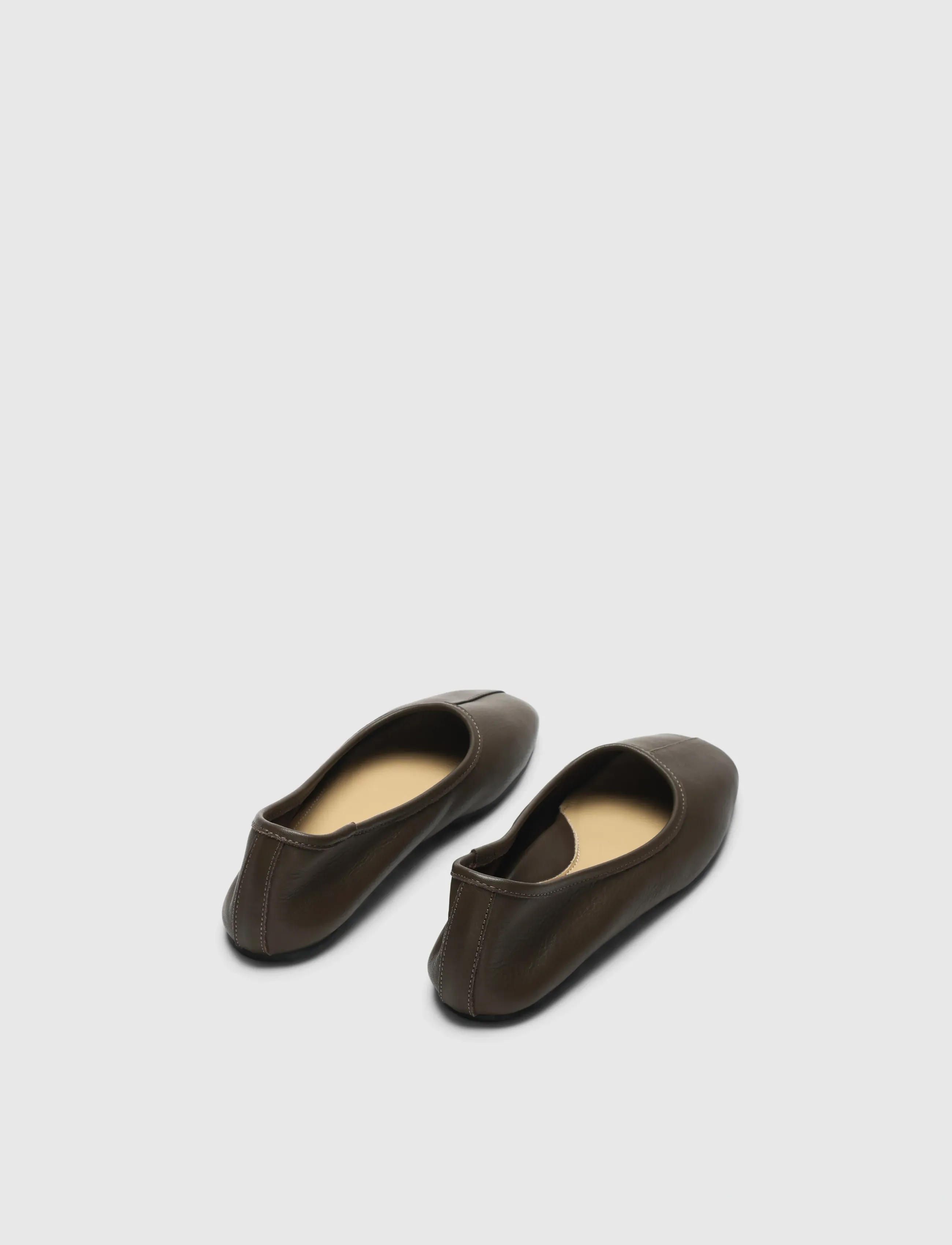 Selected - SLFELIA LEATHER BALLERINA - special occasions - chocolate chip - 2