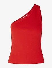 Selected Femme - SLFANNA ONE SHOULDER TOP - sleeveless tops - flame scarlet - 0