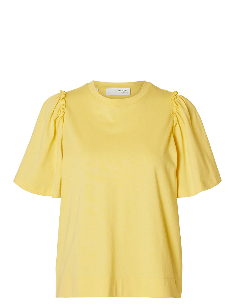 Selected - SLWPENELOPE 2/4 RUFFLE TEE NOOS - t-shirts - sundress - 1