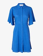 SLFGULIA 2/4 SHORT SHIRT DRESS - NEBULAS BLUE