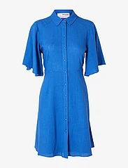 Selected Femme - SLFGULIA 2/4 SHORT SHIRT DRESS - sukienki koszulowe - nebulas blue - 0